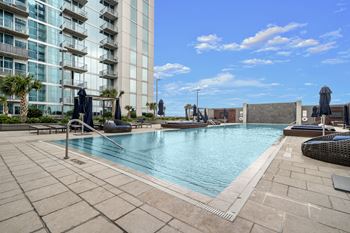 Allure Hermann Park | Hermann Park Infinity Pool with Private Cabanas